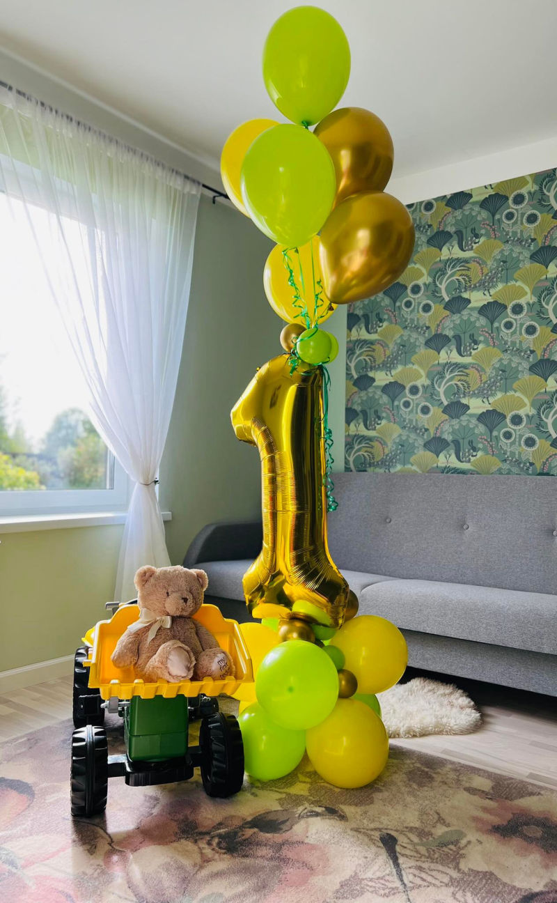 Numbrikombod - õhupallidekoratsioonid