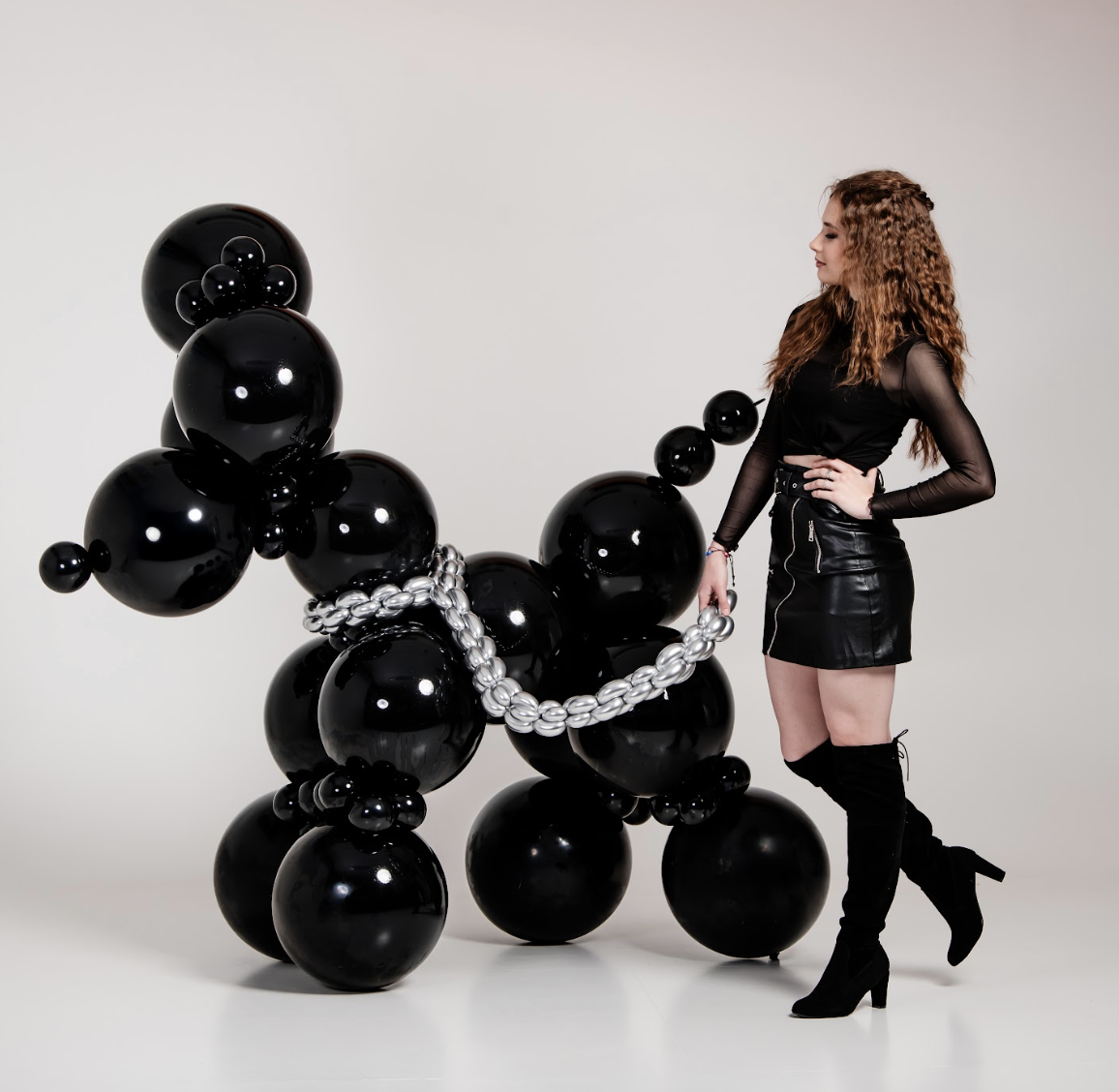 Fotosessioon õhupallikoertega Karramel stuudios